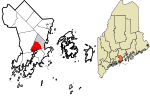 Knox County Maine incorporated and unincorporated areas Thomaston highlighted